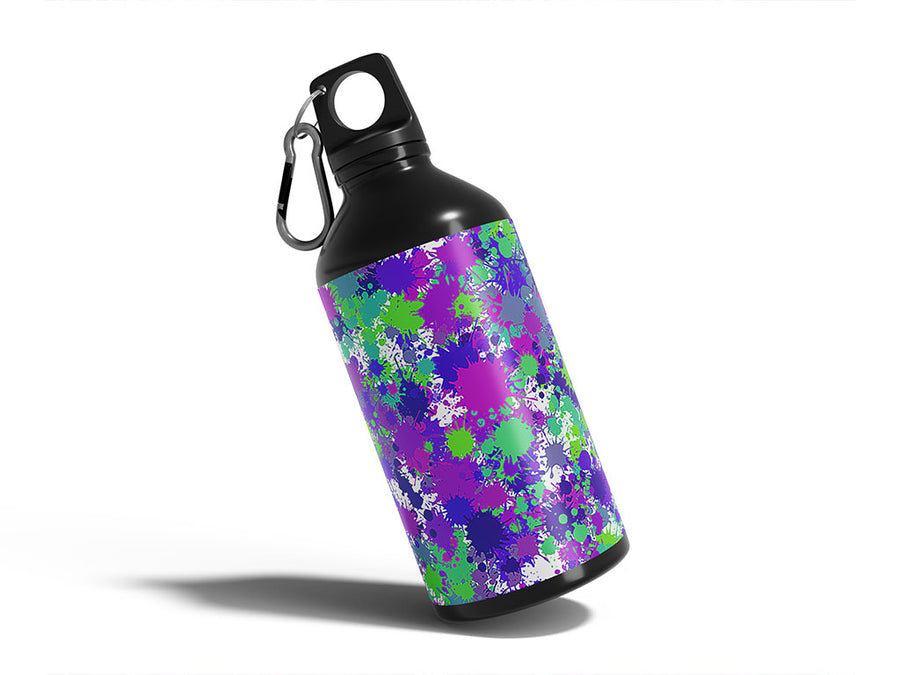 rebel yell paint splatter Water Bottle DIY Stickers