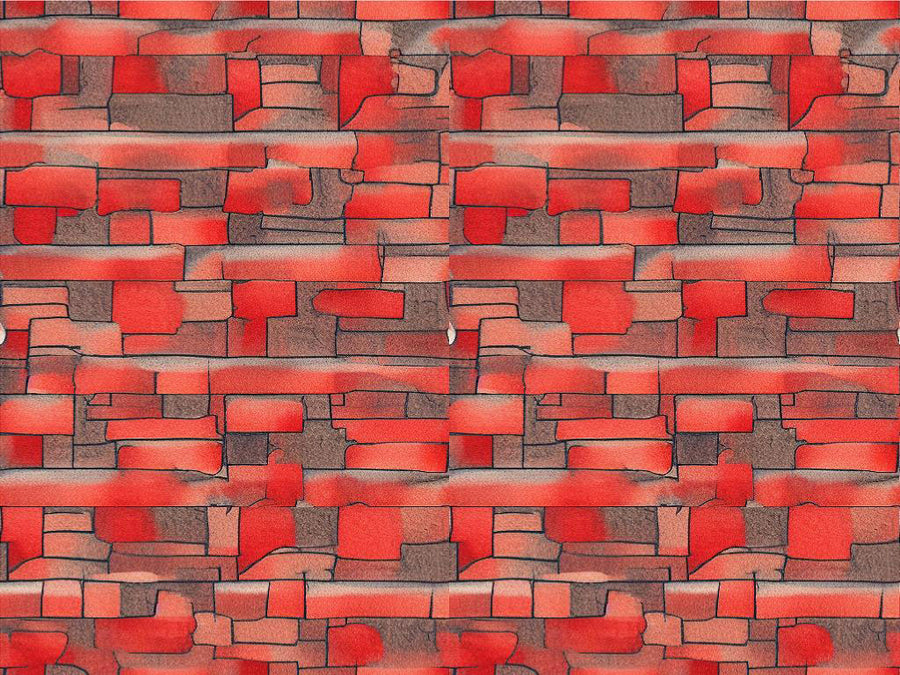 Red Brick Vinyl Wrap Pattern~Rwraps Series 914 Digitally Printed Vinyl Wrap~0