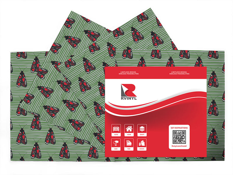 red aposematism bug Craft Vinyl Sheet Pack