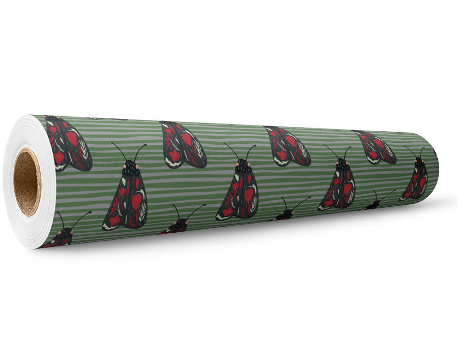 Red Aposematism Bug Wrap Film Wholesale Roll~Rwraps Series 914 Digitally Printed Vinyl Roll~5