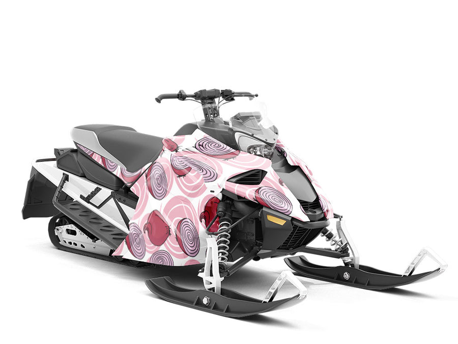Red Burgermaster Vegetable Custom Wrapped Snowmobile