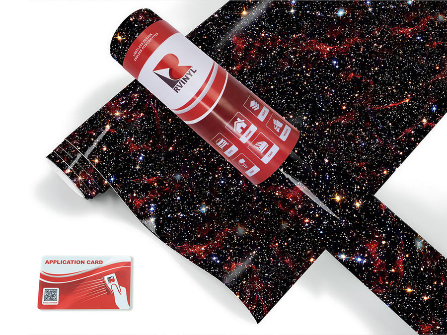 red burst science fiction Craft Vinyl Roll