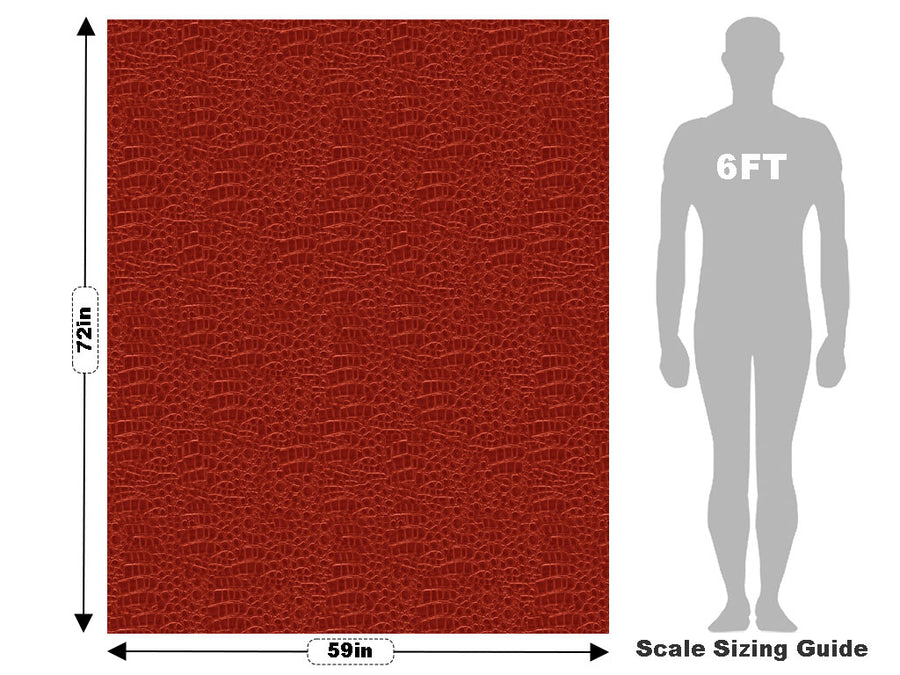 Red Caiman Crocodile Vehicle Wrap Scale~Rwraps Series 914 Red Caiman Crocodile Measurements~2