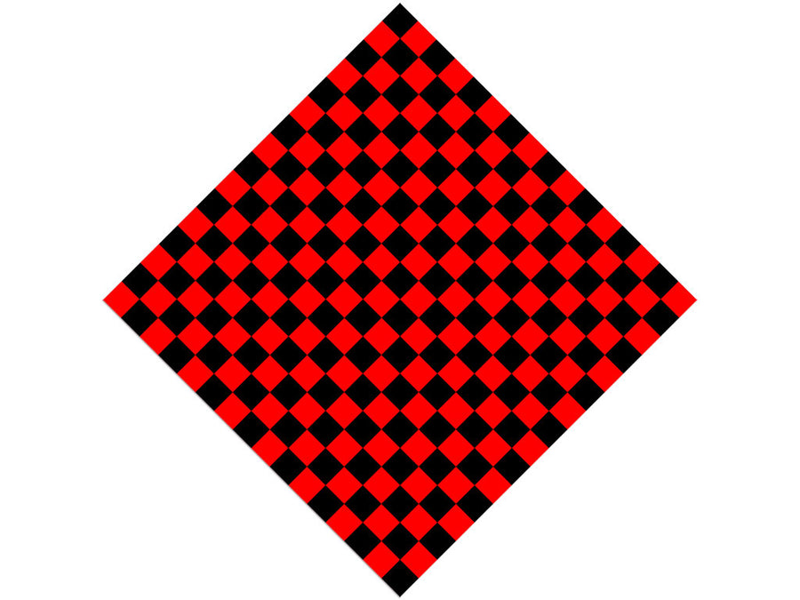 Red Checkered Vinyl Wrap Pattern