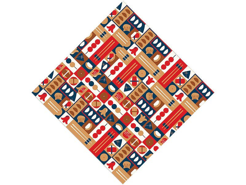 Red Chopsticks Food Vinyl Wrap Pattern