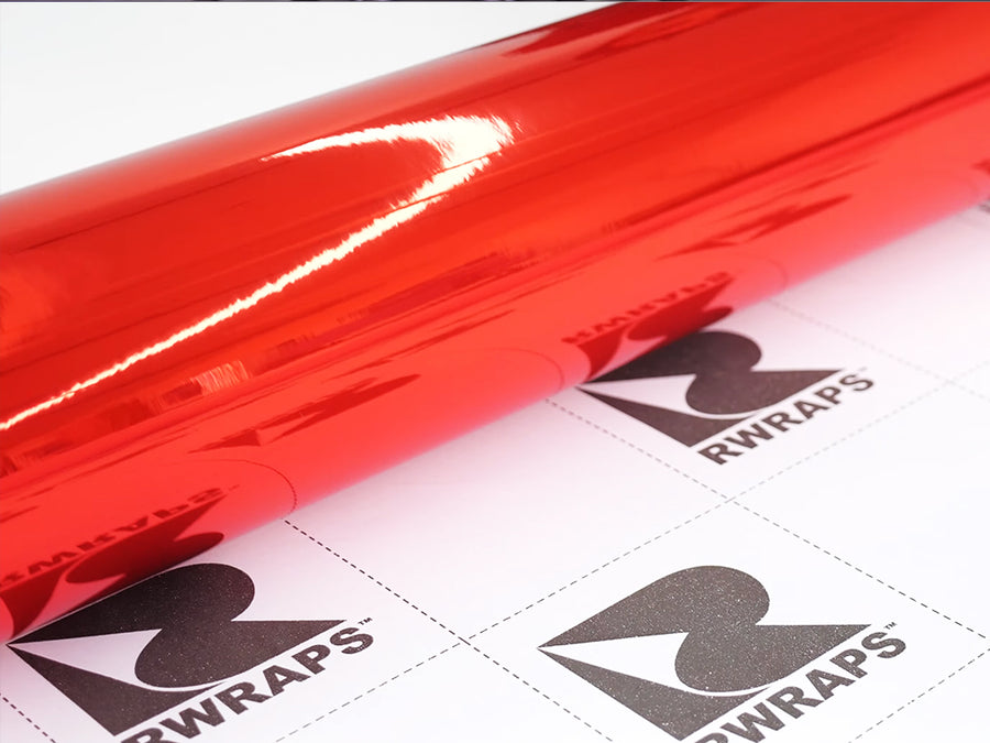 Rwraps Red Chrome Film~Rwras Red Chrome Vinyl Roll~1
