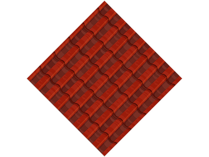Red Clay Tile Vinyl Wrap Pattern
