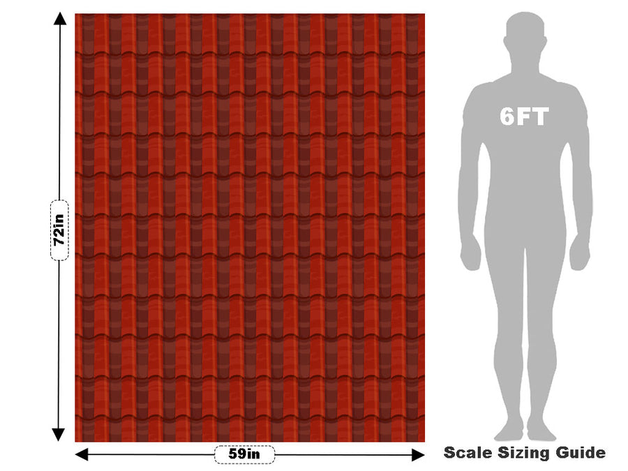 Red Clay Tile Vehicle Wrap Scale~Rwraps Series 914 Red Clay Tile Measurements~2