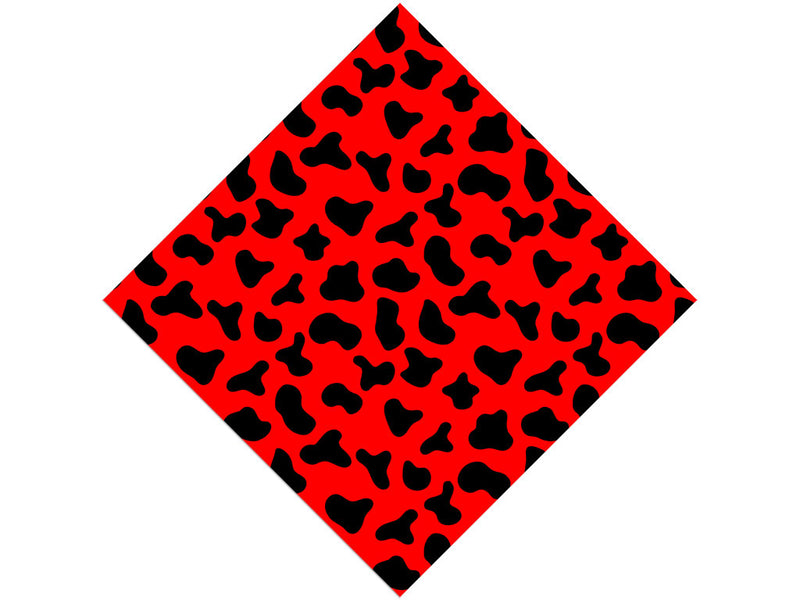 Red Cow Vinyl Wrap Pattern