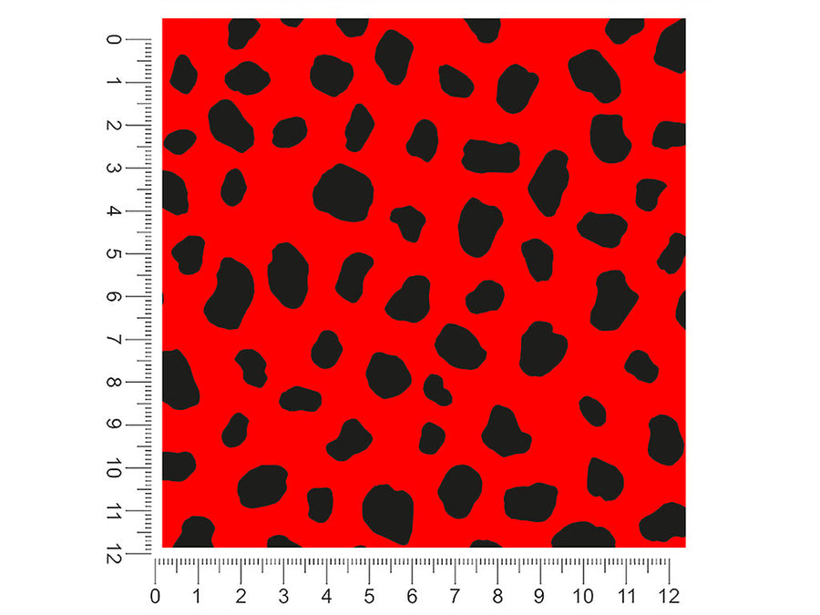 red dalmation animal print 1ft x 1ft Craft Sheets