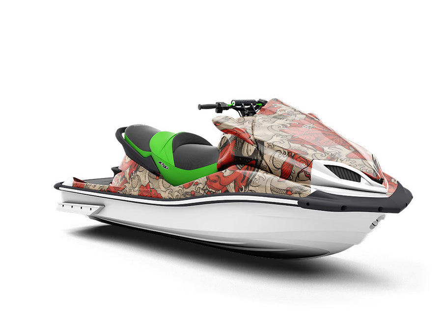Red Devil Asian Jet Ski Vinyl Customized Wrap
