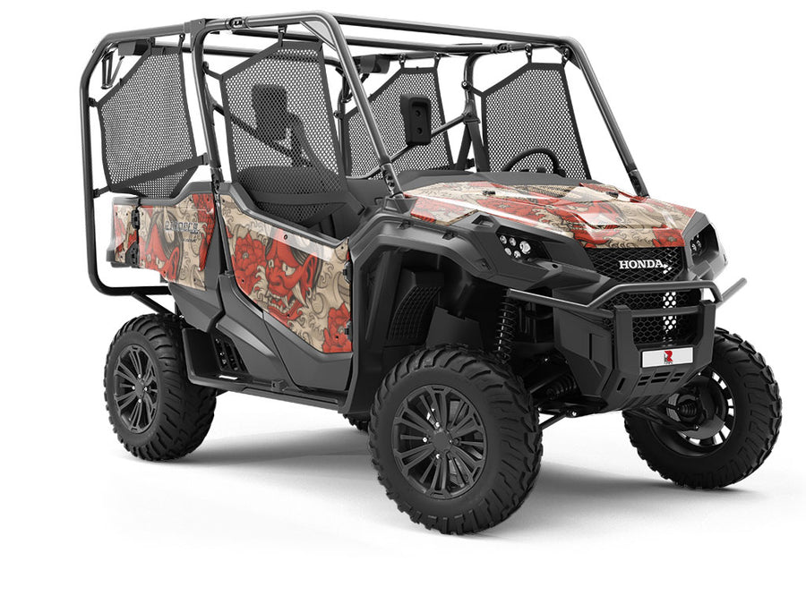 Red Devil Asian Utility Vehicle Vinyl Wrap