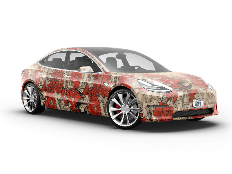 Red Devil Asian Vehicle Vinyl Wrap