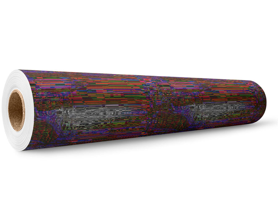 Red Distortion Technology Wrap Film Wholesale Roll~Rwraps Series 914 Digitally Printed Vinyl Roll~5