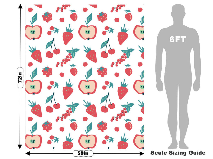 Red Faced Fruit Vehicle Wrap Scale~Rwraps Series 914 Red Faced Fruit Measurements~1