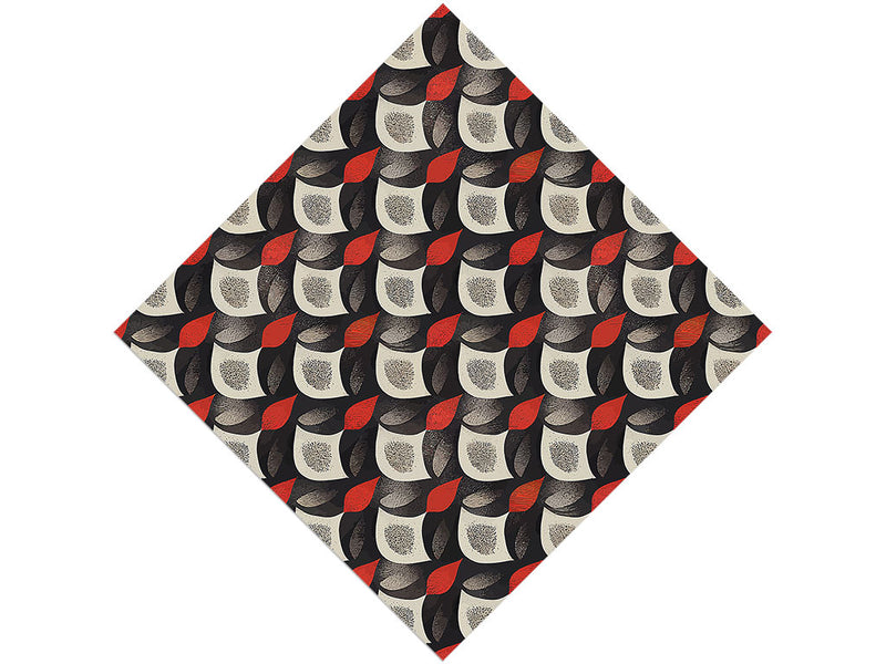 Red Flame Art Deco Vinyl Wrap Pattern