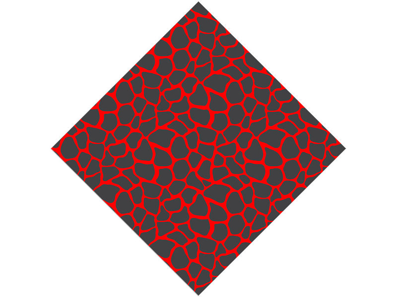 Red Giraffe Vinyl Wrap Pattern