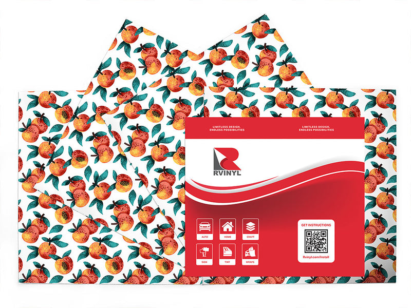 red haven fruit Craft Vinyl Sheet Pack