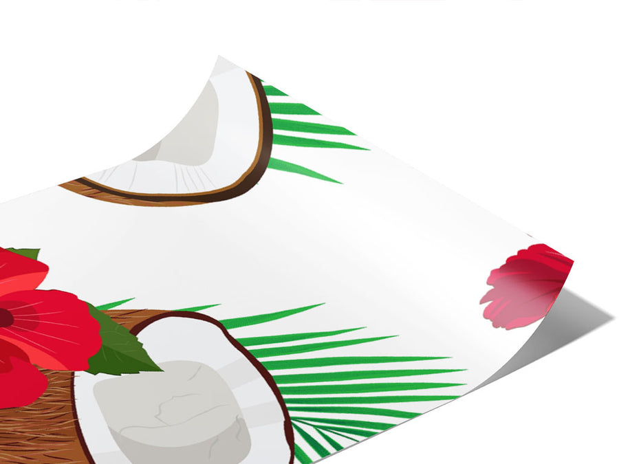 Red Hibiscus Fruit Vinyl Wraps~Rwraps Series 914 Digitally Printed Vinyl Wrap~0