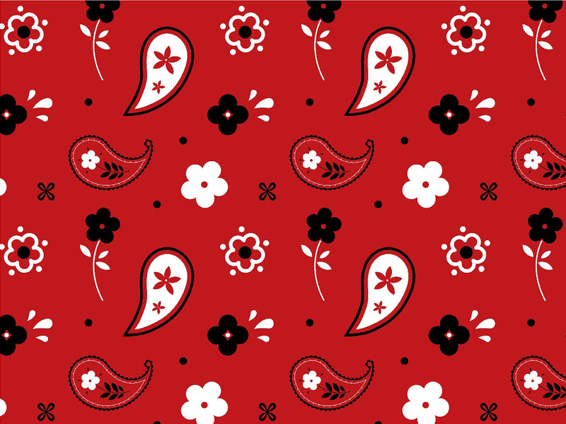 Red Kerchief Toy Room Vinyl Wrap Pattern~Rwraps Series 914 Digitally Printed Vinyl Wrap~0