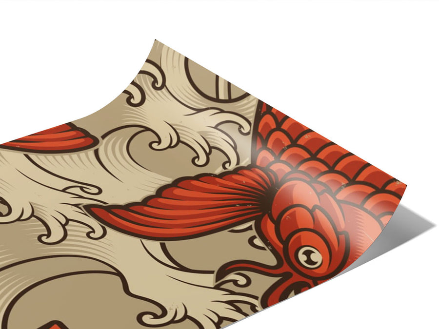 Red Koi Marine Life Vinyl Wraps~Rwraps Series 914 Digitally Printed Vinyl Wrap~0