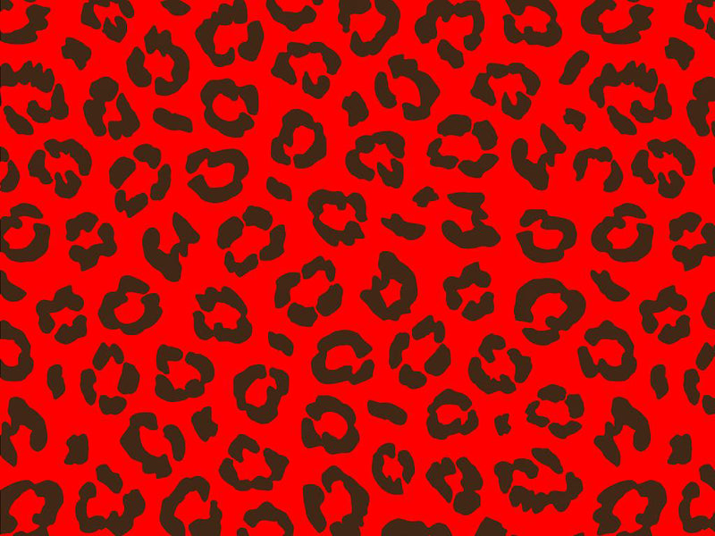 Red Leopard Vinyl Wrap Pattern~Rwraps Series 914 Digitally Printed Vinyl Wrap~0