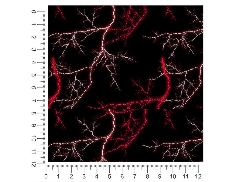 red lightning lightning 1ft x 1ft Craft Sheets