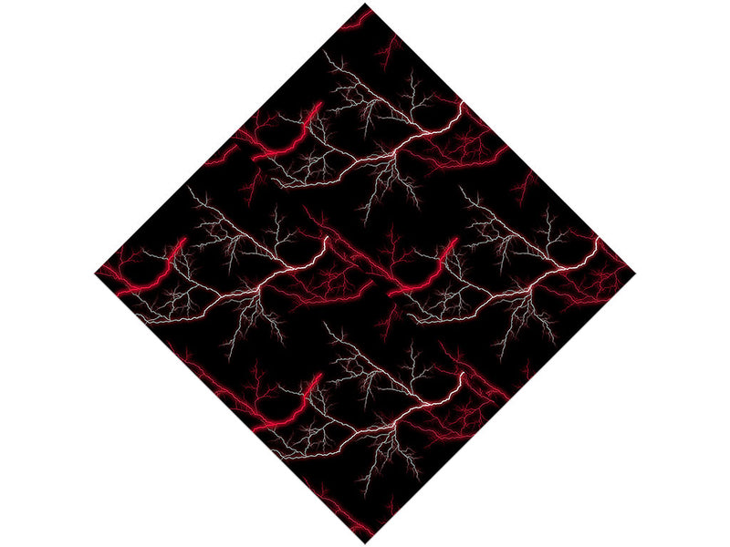 Red Lightning Vinyl Wrap Pattern