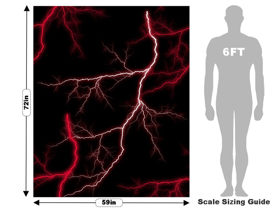 Red Lightning Vehicle Wrap Scale~Rwraps Series 914 Red Lightning Measurements~2