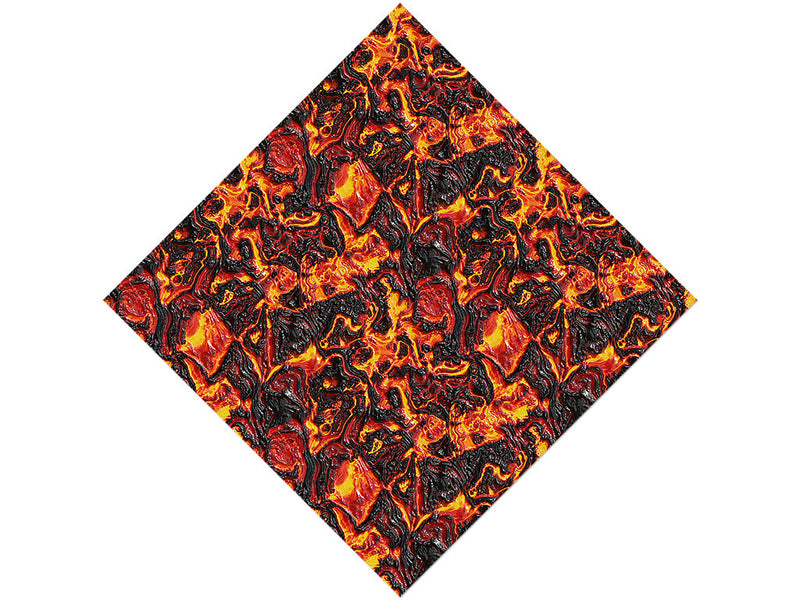 Red Liquid Lava Vinyl Wrap Pattern