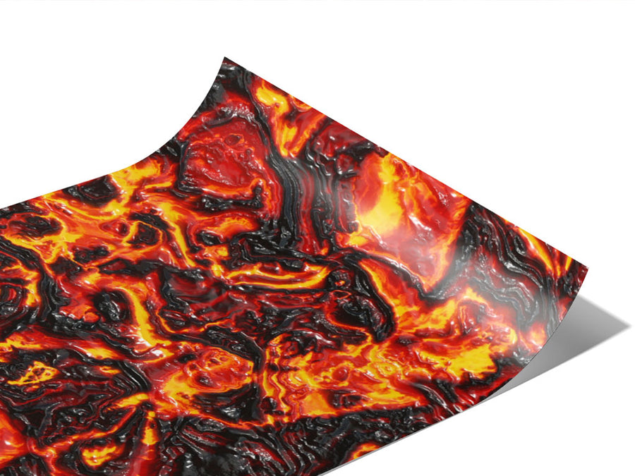 Red Liquid Lava Vinyl Wraps~Rwraps Series 914 Digitally Printed Vinyl Wrap~0