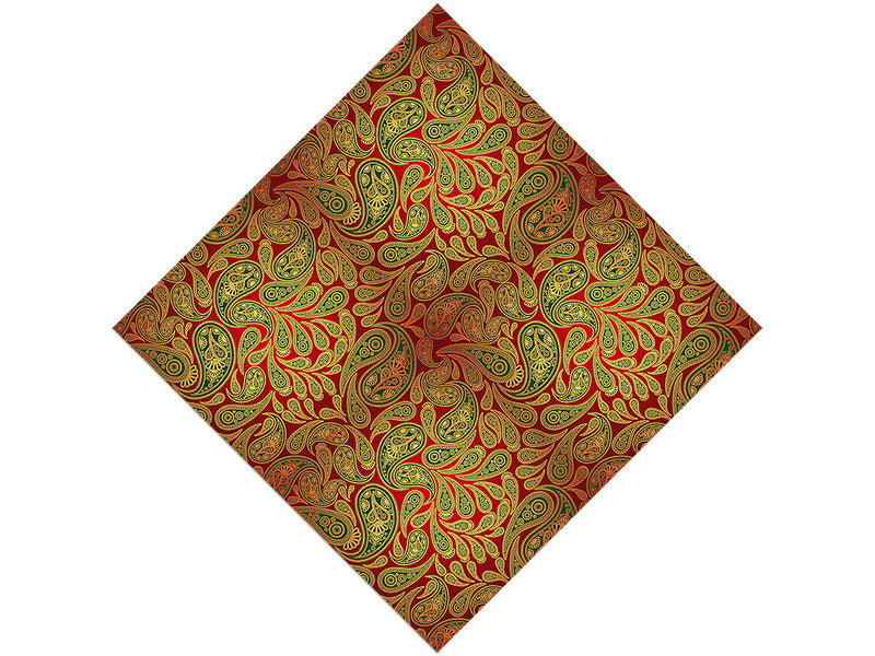 Red Ocean Paisley Vinyl Wrap Pattern