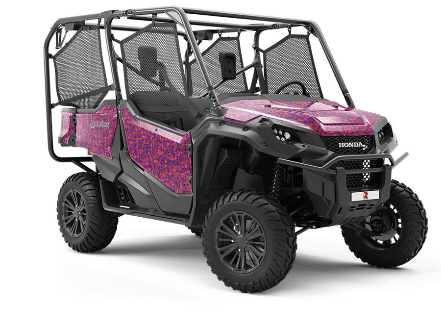 Red Red Wine Pixel Utility Vehicle Vinyl Wrap