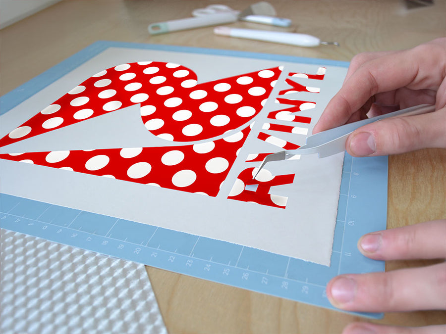 red scare polka dot Easy Weed Craft Vinyl