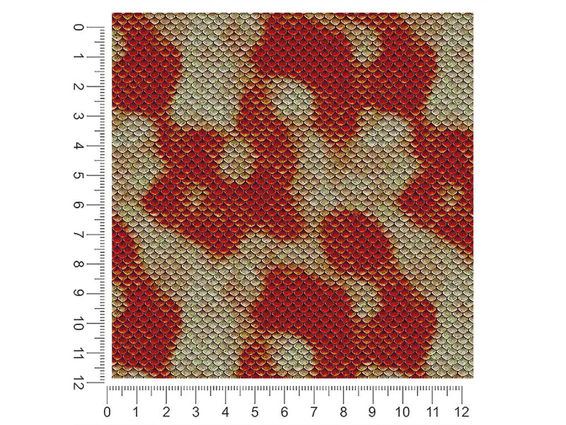 red snake animal print 1ft x 1ft Craft Sheets