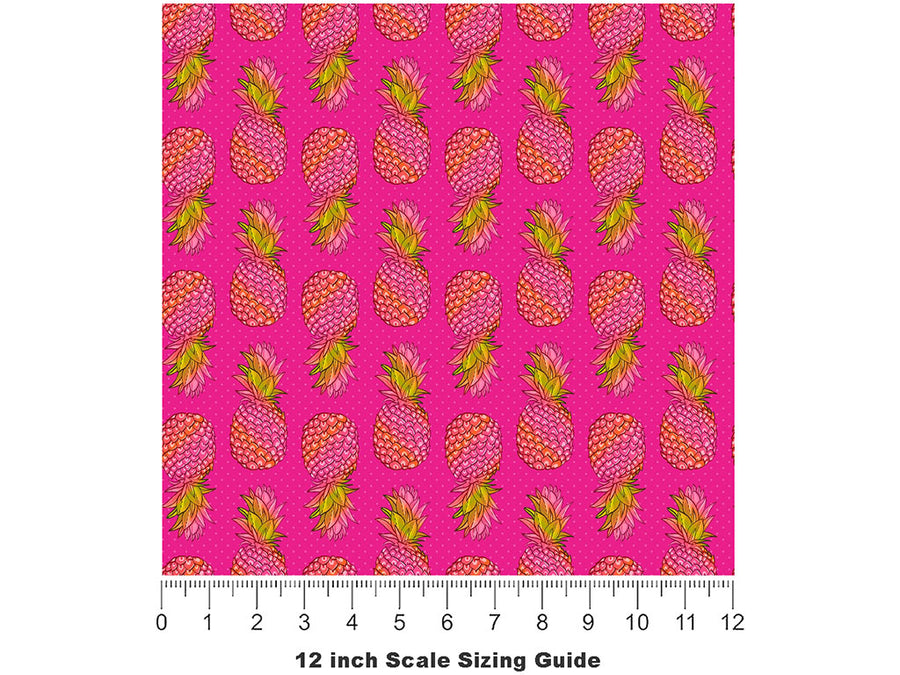 Red Spanish Fruit Vinyl Film Pattern Size 12 inch Scale~Rwraps Red Spanish Fruit Sizing Chart~2