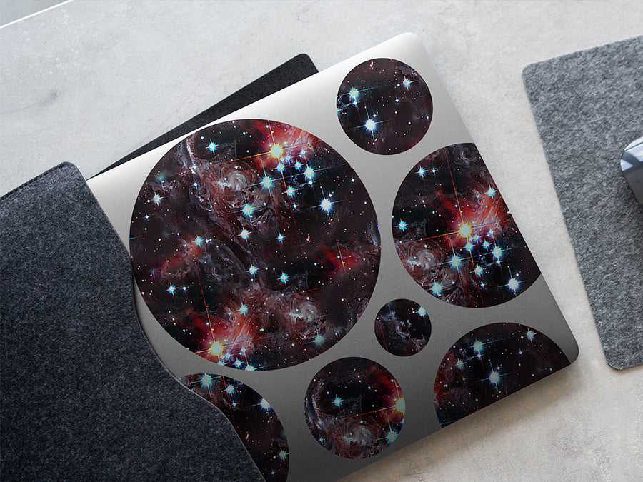 red stars science fiction DIY Laptop Stickers