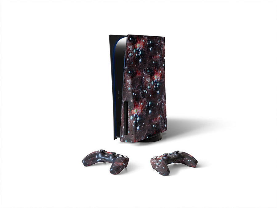 red stars science fiction Sony PS5 DIY Skin
