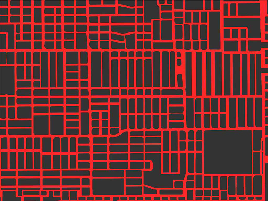 Red Streets Cityscape Vinyl Wrap Pattern~Rwraps Series 914 Digitally Printed Vinyl Wrap~0