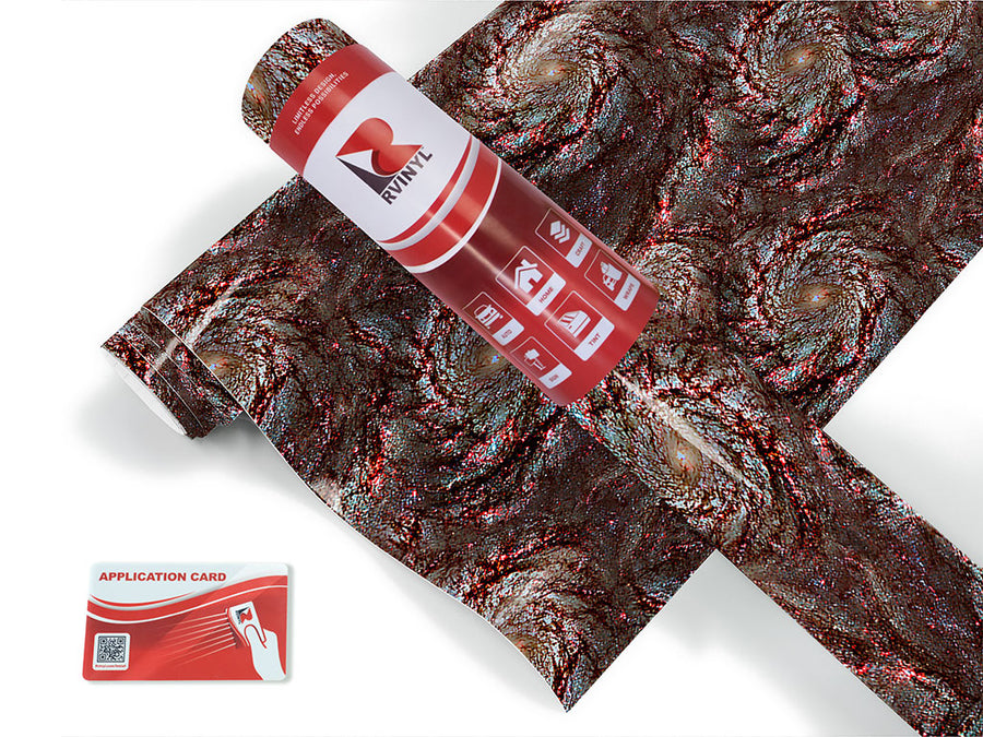 red swirl science fiction Craft Vinyl Roll