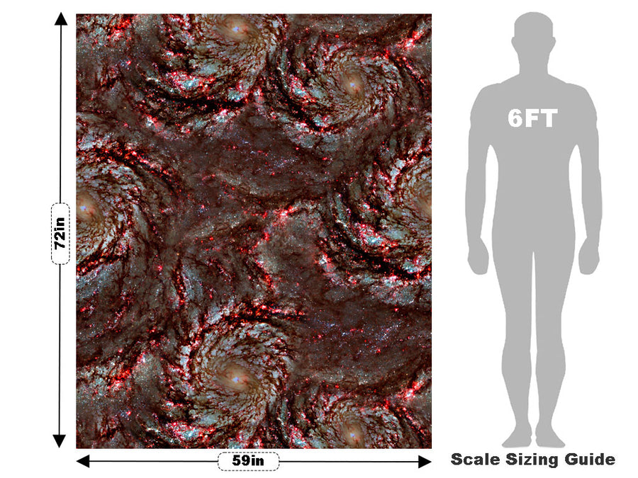 Red Swirl Science Fiction Vehicle Wrap Scale~Rwraps Series 914 Red Swirl Science Fiction Measurements~1