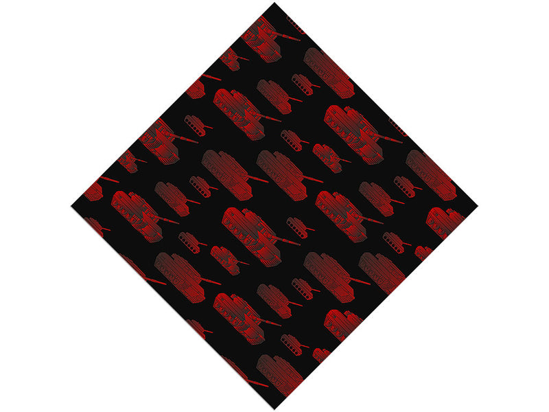 Red Tanks Americana Vinyl Wrap Pattern