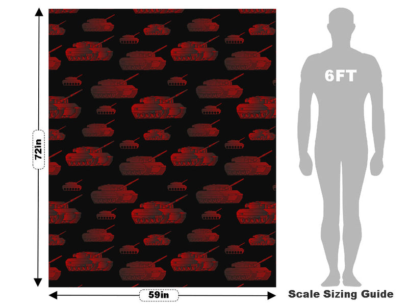 Red Tanks Americana Vehicle Wrap Scale~Rwraps Series 914 Red Tanks Americana Measurements~2