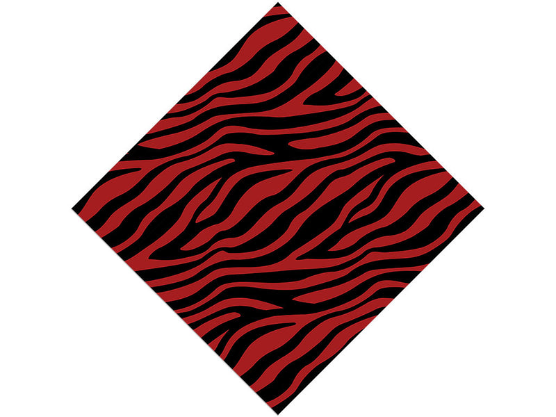 Red Zebra Vinyl Wrap Pattern