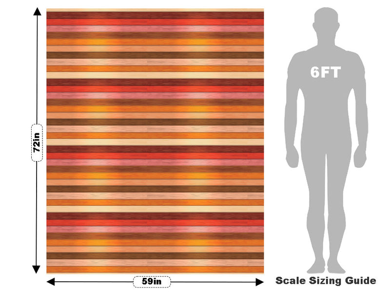 Redwood Gradient Wood Plank Vehicle Wrap Scale~Rwraps Series 914 Redwood Gradient Wood Plank Measurements~2