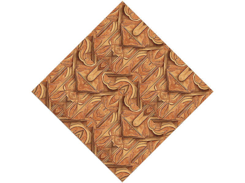 Redwood Owl Wooden Parquet Vinyl Wrap Pattern