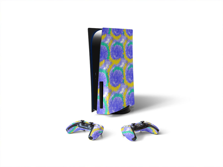 refracting light tie dye Sony PS5 DIY Skin