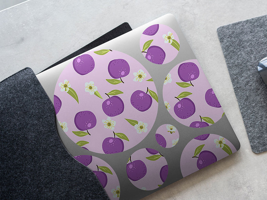 reine claude violette fruit DIY Laptop Stickers