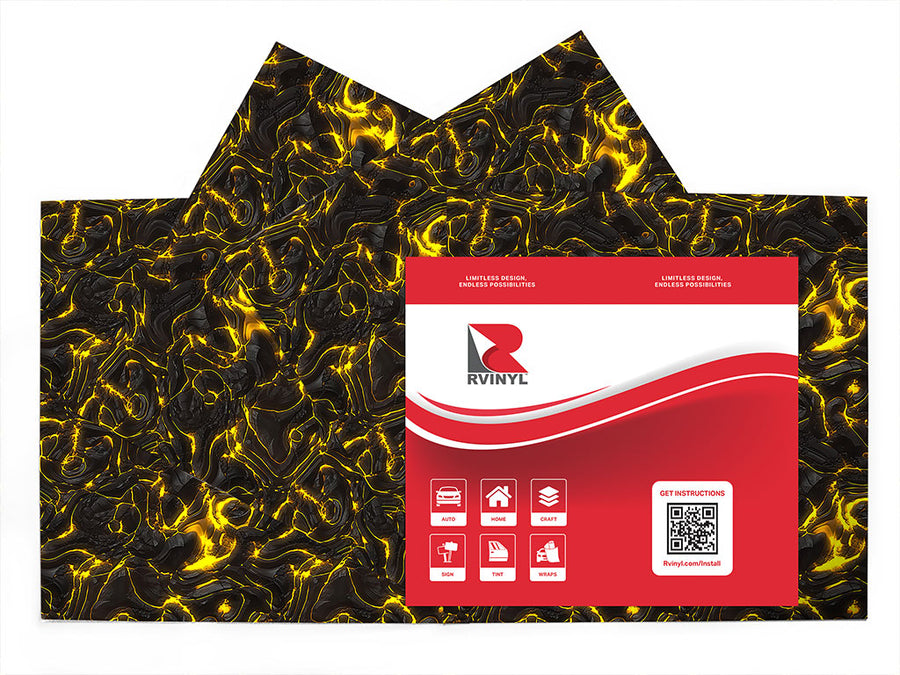 rend the earth lava Craft Vinyl Sheet Pack