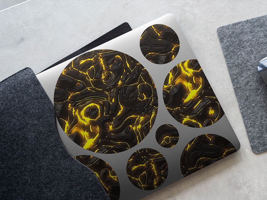 rend the earth lava DIY Laptop Stickers